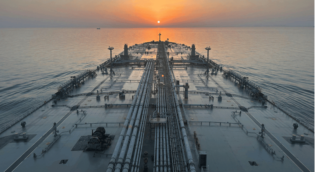 tanker ship with pipes and valves