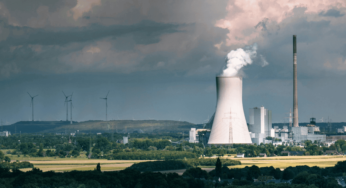 different types of power generation, nuclear, wind